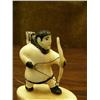 Image 5 : 3" ivory hunter with bow mounted on fossilized ivory base (148)