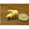 Image 2 : Lot of 2: pair of happy ivory bears 1" tall; carved walrus ivory pendant 1.5" (148)
