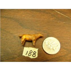 Ancient 1.5" ivory polar bear 1 leg missing (148)