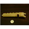 Image 2 : 7.5" polar bear head drum handle with walrus ivory (148)