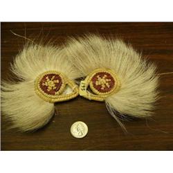 Pair of beautiful Yup'ik dance fans made by Theresa Kelly from St. Marys, AK (2)