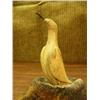 Image 2 : 7" whale bone cormorant mounted on fossilized mammoth bone (2)