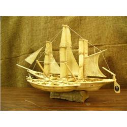 27" hide 3 masted sailing ship done by Melford Wesley (2)