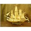 Image 1 : 27" hide 3 masted sailing ship done by Melford Wesley (2)