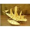 Image 2 : 27" hide 3 masted sailing ship done by Melford Wesley (2)