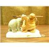 Image 1 : 8" "Two Hunters" - bear winning hunt - Stock # 575F (2)