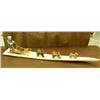 Image 1 : Outstanding soapstone, whalebone and wood Iditarod dog team. 50" long and 5 soapstone dogs with wood