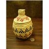 Image 1 : 7" basket made by Elizabeth Mute - with dyed seal gut decoration  (2)