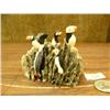 Image 1 : 5 bird rookery with ivory puffins mounted on bone base by Mark Seeganna (2)