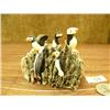 Image 2 : 5 bird rookery with ivory puffins mounted on bone base by Mark Seeganna (2)