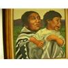Image 2 : Original oil on canvas of Navajo women and child, copied from Curtis photo 24"x 20" Harvey Goodale (