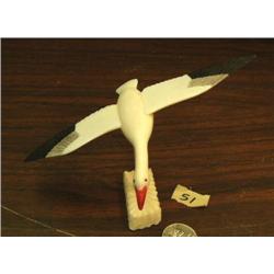 7" Ivory snow goose by Charlie Kokuluk - Stock # 875A (2)