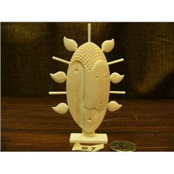 4.5" King Island dance mask by Al Mayac - Stock # 580F (2)