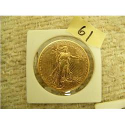 1909 US double eagle $20 gold piece mint # 2,774,925 - extra fine condition (154)