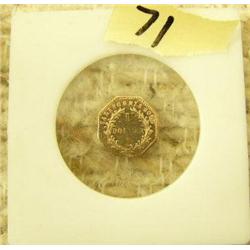 California gold $1 dated 1875 mint condition (154)