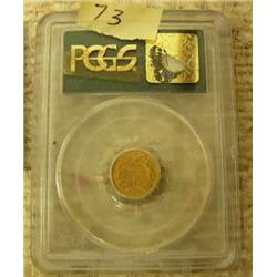 1854 US $1 gold piece type 2 very fine condition professionally graded made 783943 (154)