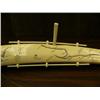 Image 13 : 26.5" old scrimshawed ivory tusk by Robert Sebwenna bottom has map of Siberia and coast of Alaska fr