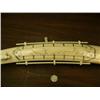 Image 3 : 26.5" old scrimshawed ivory tusk by Robert Sebwenna bottom has map of Siberia and coast of Alaska fr