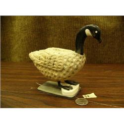 6.5" whale bone, baleen and ivory Canadian goose by Roger Silook, Sr. - died in Christmas of 2005 (1