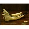 Image 3 : 8.5" caribou jaw and baleen sled with seal hide kayak (152)