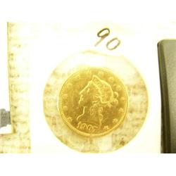 Liberty head gold piece 1907 mint # 1,030,000 (154)