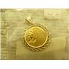 Image 2 : 1911 $5 gold piece Indian head extra fine condition. 14k rope bezel - Made 915139 (154)
