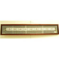 CHOICE on 2: framed 30" Finest seal skin and ivory belt had opportunity to sell circa 1950 from St. 