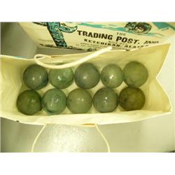 CHOICE on 3: Lot of 10 glass floats circa 1940's - some very rare blue floats (2)