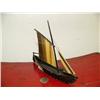 Image 2 : CHOICE on 2 Baleen single masted ships with white on sails: 6-1/2" tall, 6" wide by George Imeroan o