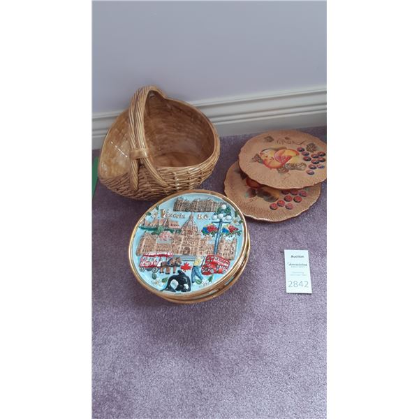 Ceramic Plates, Basket A