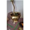 Image 1 : Brass Colored Planter, Tree A