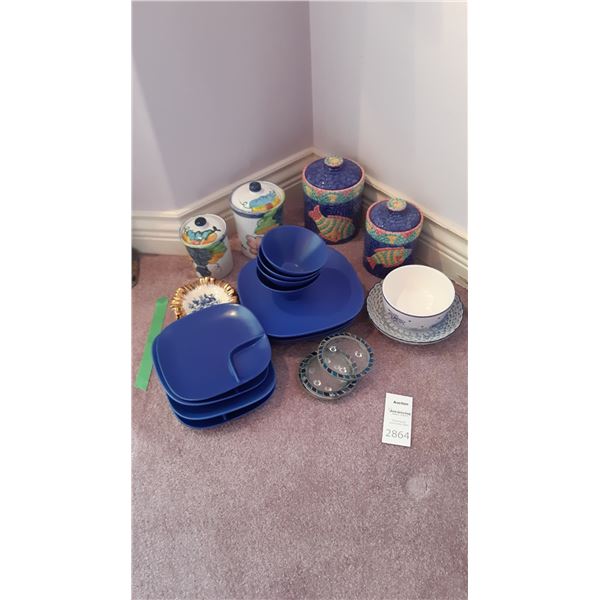 Plates, Cannisters A