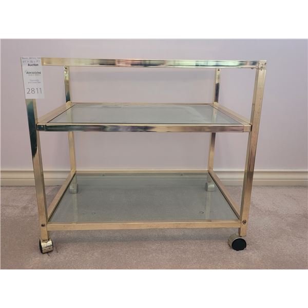 Brass Rolling Cart B