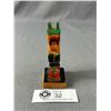 Image 1 : First Nations Wood Carved & Painted Totem Pole By H.Innes. Approx. 4"T