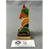 Image 2 : First Nations Wood Carved & Painted Totem Pole By H.Innes. Approx. 4"T