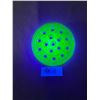 Image 1 : Vintage Uranium Glass Flower Frog. Approx. 5" Diameter