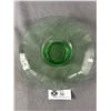 Image 2 : Vintage Uranium Glass Posy Bowl. Approx. 7 3/4" Diameter