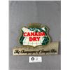 Image 1 : Vintage Canada Dry Plastic Advertising Emblem. Approx. 9 1/2" x 7 1/2"