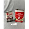 Image 1 : Vintage Charcoal Lighter Tins - Wizard & Texaco