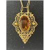 Image 2 : Beautiful Antique Victorian Topaz Necklace