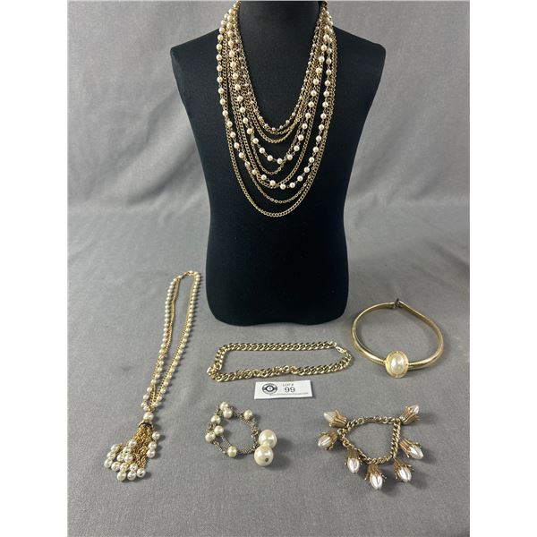 Vintage Pearl Jewelry Lot