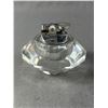 Image 2 : Beautiful Mid Century Modern Crystal Ashtray and Table Lighter