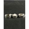 Image 2 : 3 New Stainless Steel Ring Bands Size 18,21 & 23