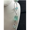Image 2 : Aquarmarine Color Glass Beads Necklace