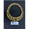 Image 2 : Ornate Two Tone Gold & Silver Colored Necklace with Original Clasp