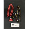 Image 1 : First Nations Beadwork Necklace, Bracelet and Anklet Set