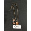 Image 1 : Vintage Copper Necklace with Matching Earrings St