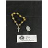 Image 1 : Vintage Beads Bracelet with Crucifix Cross