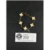 Image 1 : Beautiful Gold Plated or Gold Filled with Mother of Pearl Inlaid Bracelet 6.5" L