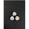 Image 2 : 3 Genuine Rose Quartz Stone Heart Shaped Beads For Bracelet or Necklace